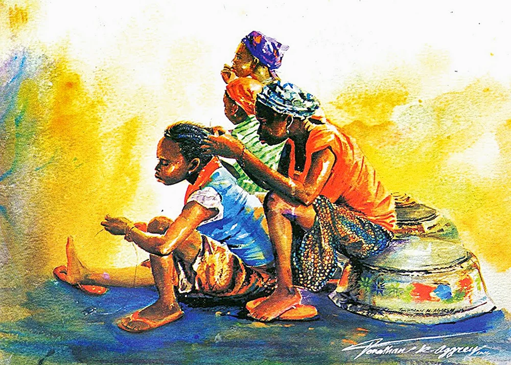 Moderne afrikanische Malerei