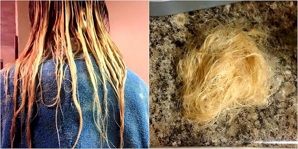 Verbranntes Haar