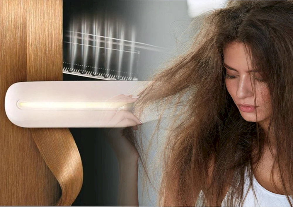 Verbranntes Haar nach einem Glätteisen