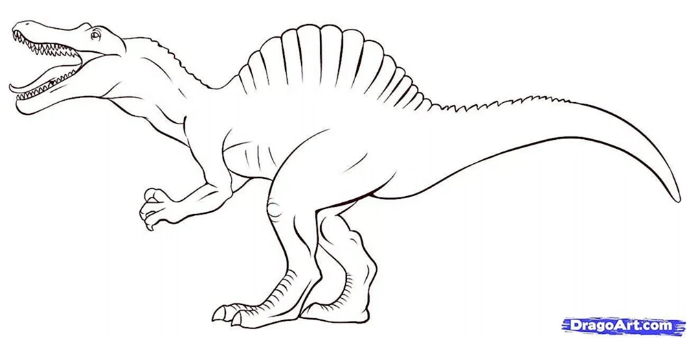 Spinosaurus Malbuch für Kinder
