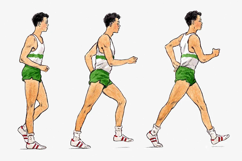 Gerades Beinlaufen auf dem Laufband