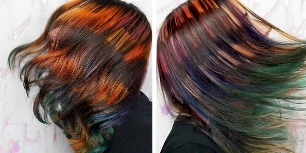 Versteckte Haarfärbetechniken