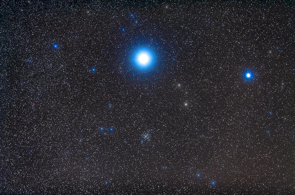 Oriongürtel. Das Sternbild Betelgeuse