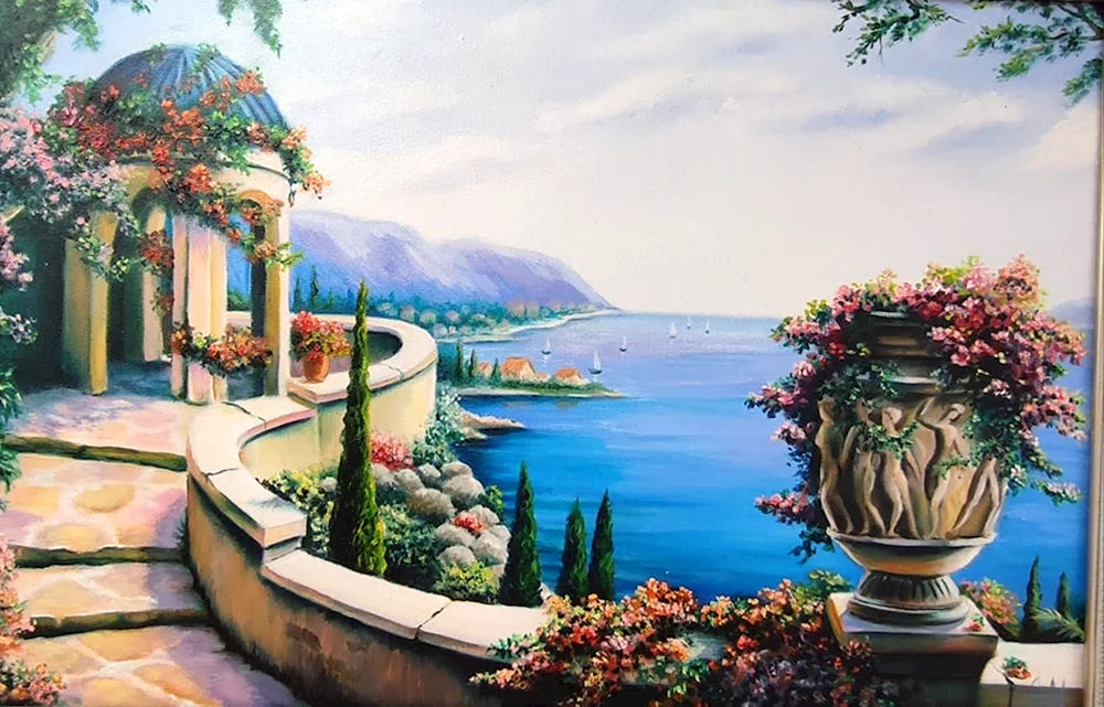 Alexander Miljukow Italienische Landschaft