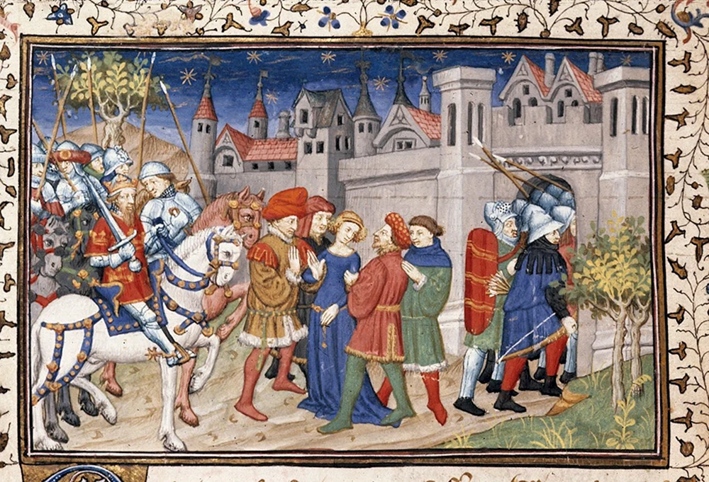 Mittelalterliche Chronikminiatur