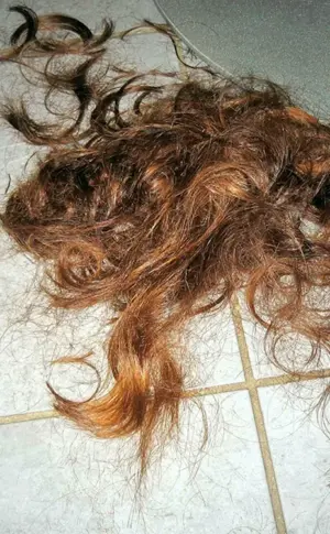 Geschnittene Haare