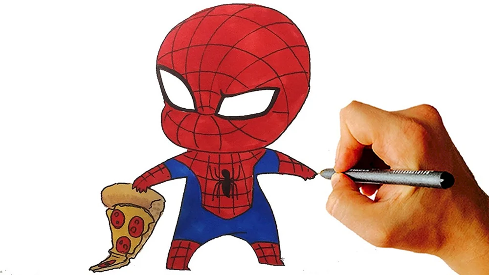 Spider-Man zeichnen zum Zeichnen