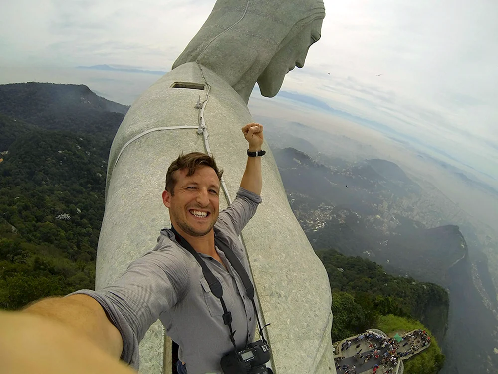 Christus der Christus- Erlöser-Selfies