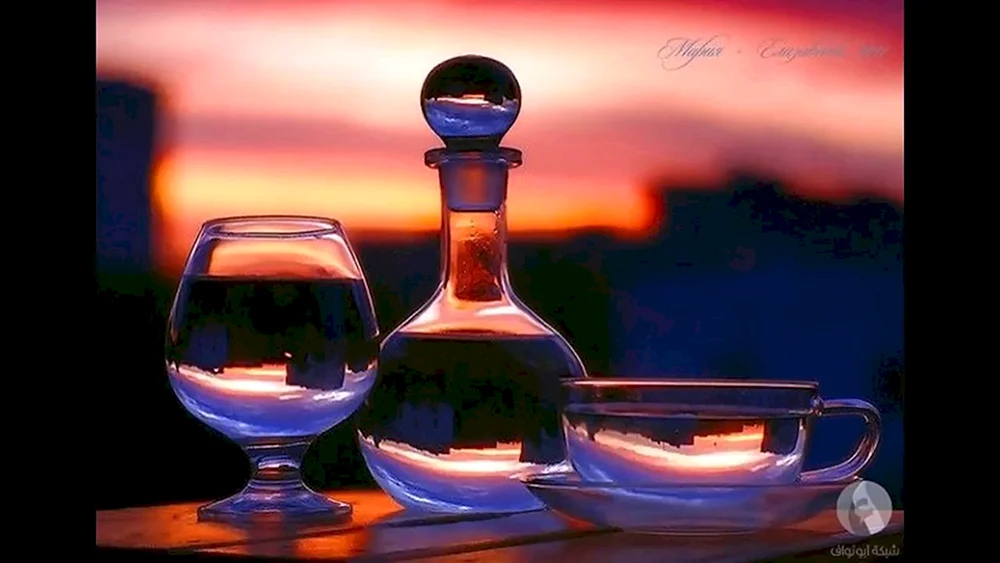 Stilleben aus Glas