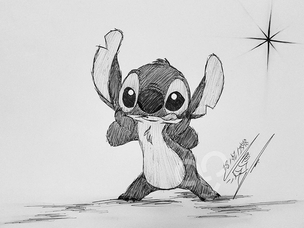 Stitch Zeichnung