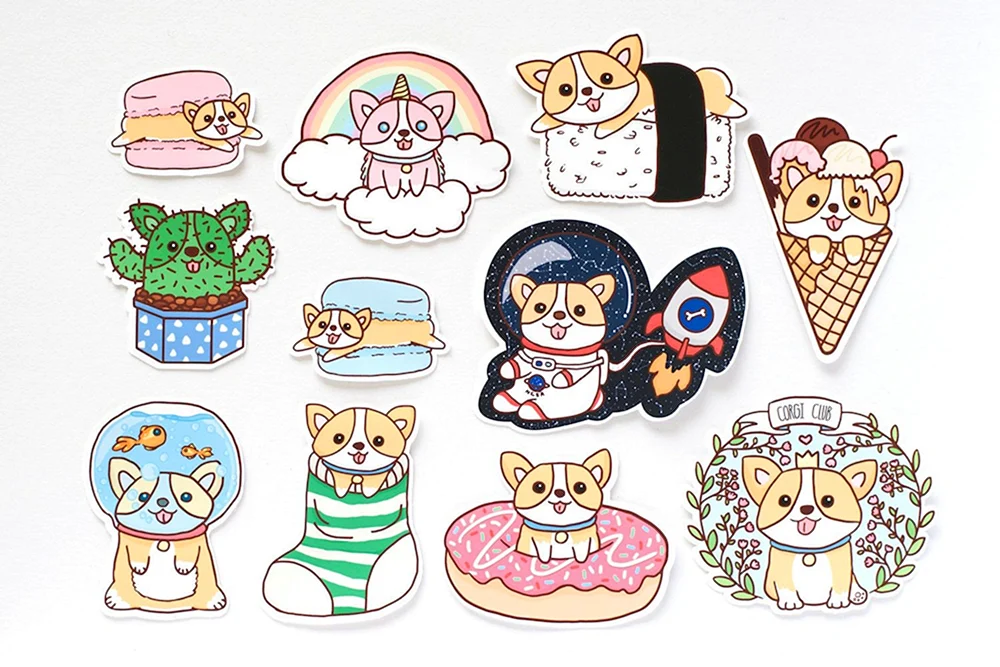 Stickerpacks von Corgis
