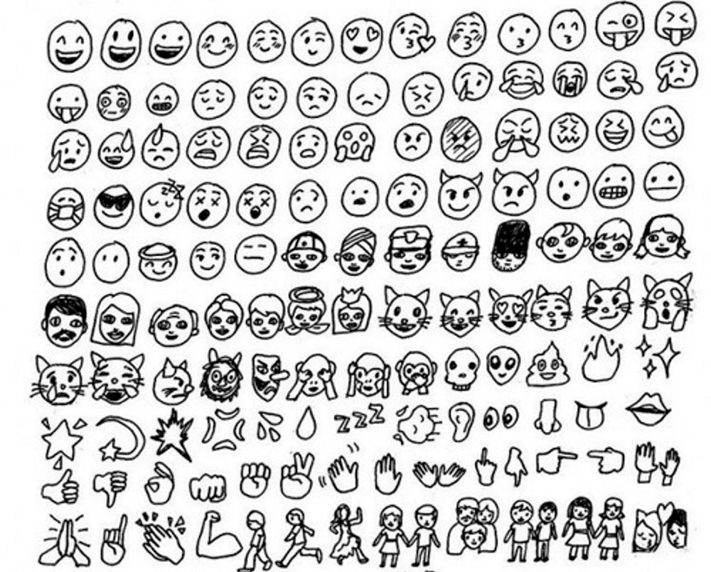 Smiley-Bilder zum Ausmalen
