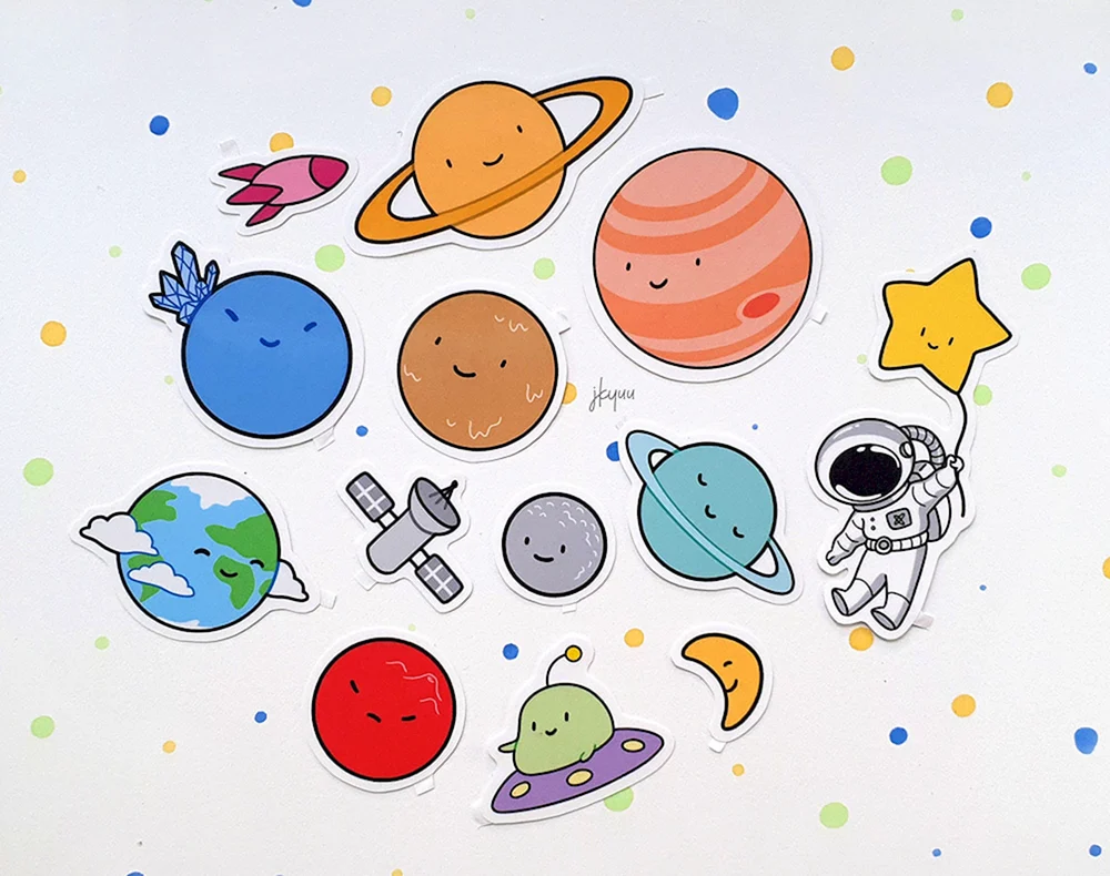 Planetenaufkleber