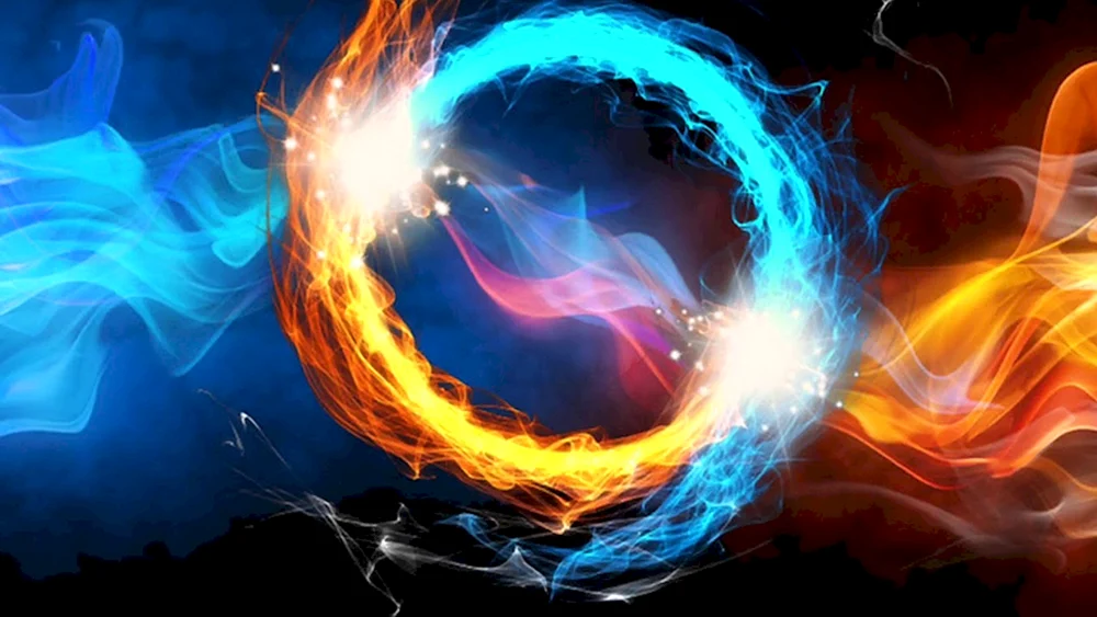 Feuer Element und Wasser. Wasser
