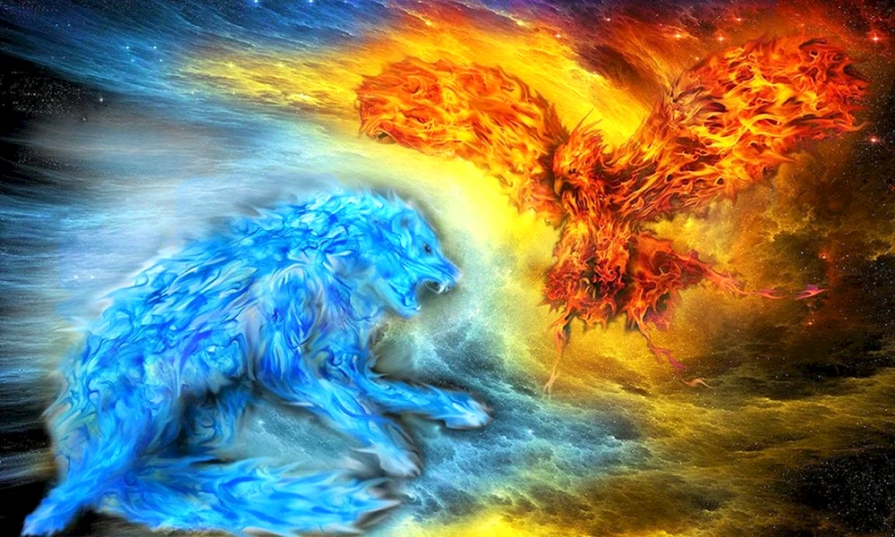 Feuer und Wasser Liebe