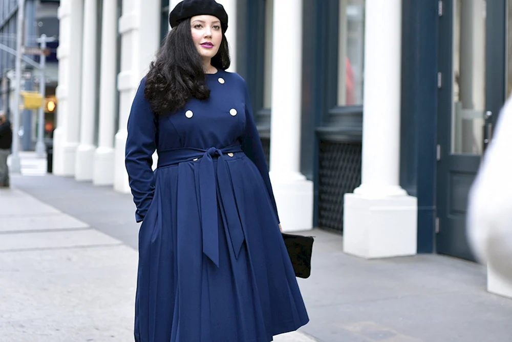 Denim Maxirock plus size