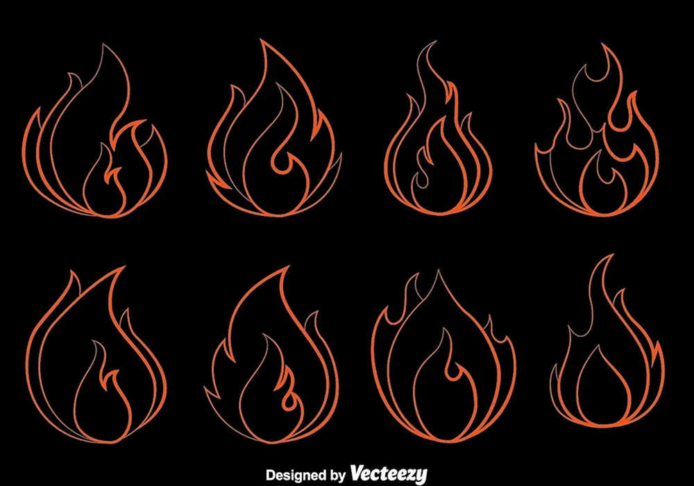 Stylisiertes Feuer