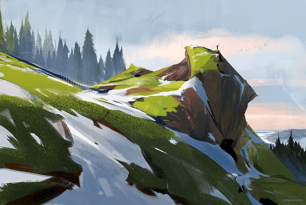 Stylisierte Landschaft