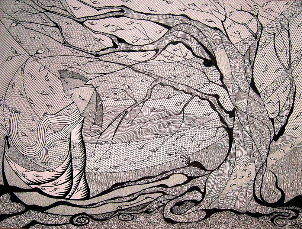 Stylisierte Landschaft