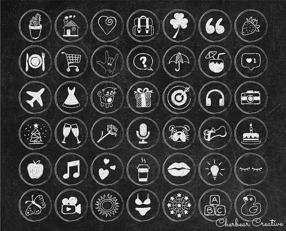 Stylische Icons für aktuell