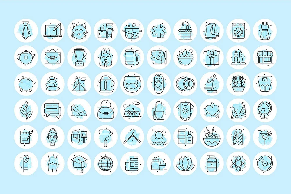 Schwarze Icons für aktuelles