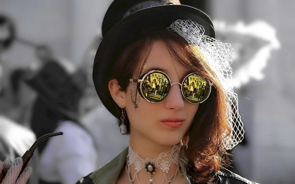 Steampunk Brille Frau