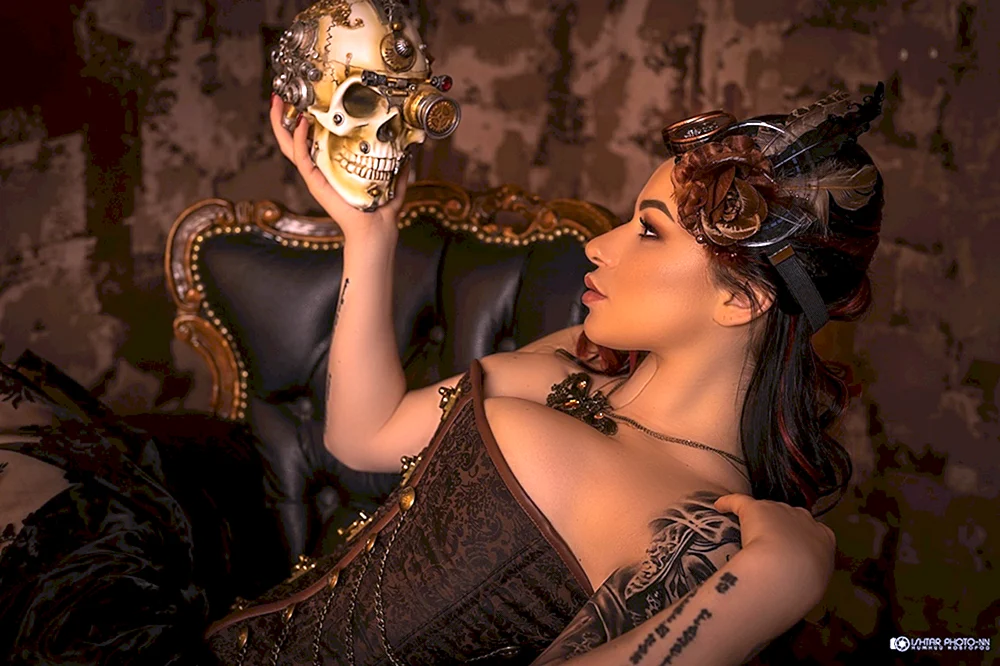 Steampunk Make-up und Frisuren