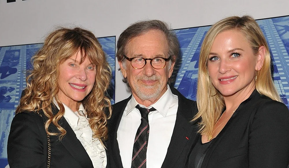 Steven Spielbergs Tochter Kate Capshaw und Steven Spielberg.