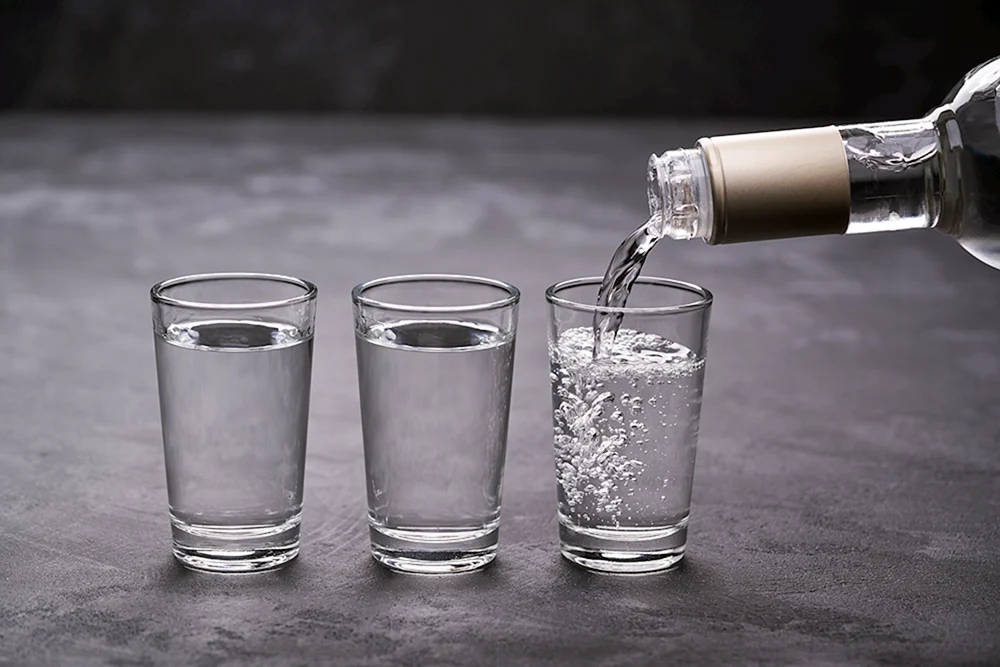 Wodka-Schnapsglas