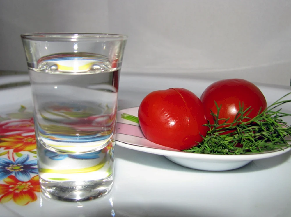 Ein Schnapsglas für Wodka