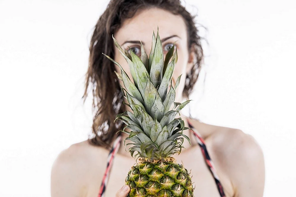 Ananas-Haarschnitt Frau