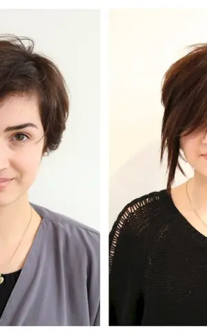 Asymmetrischer Haarschnitt