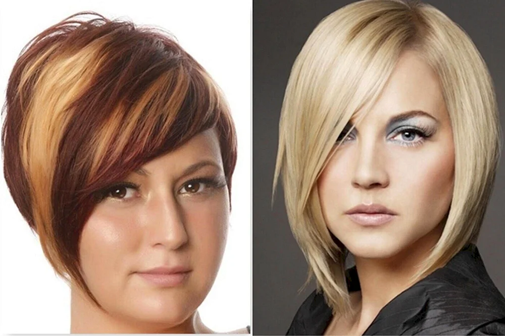 Bob mit asymmetrischem Haarschnitt