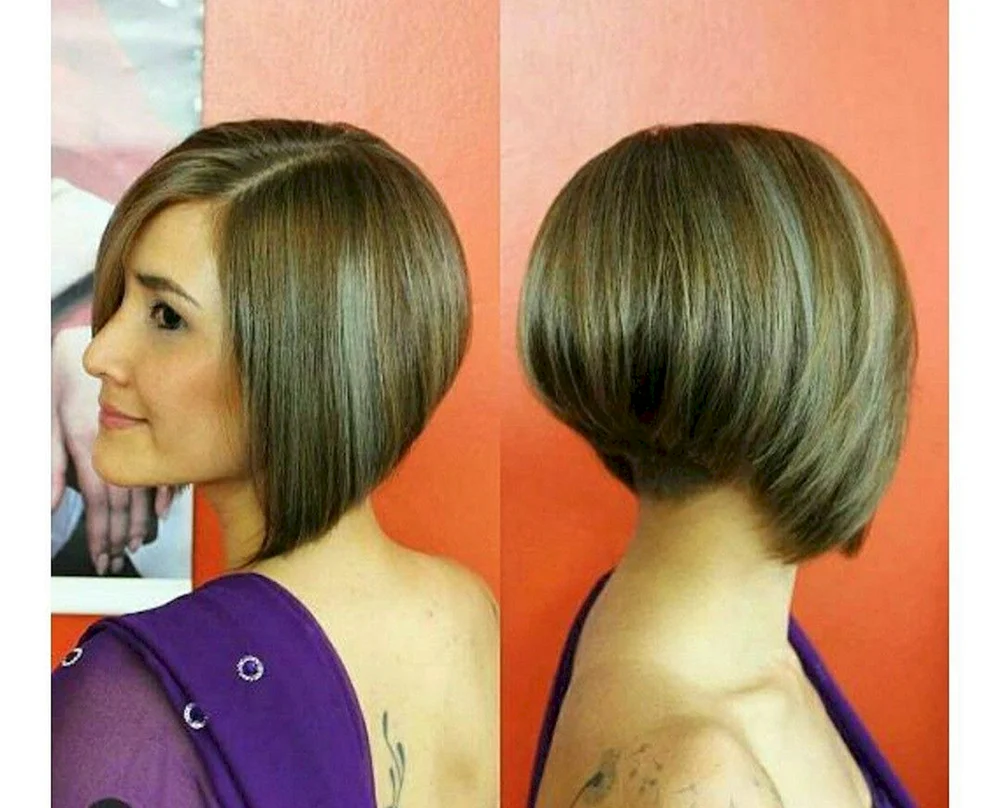 Gradyirovannoe Bob asymmetrischer Haarschnitt Gradyirovannoe Bob-. Kare szadi