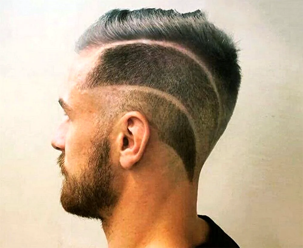 Barber haircut fade