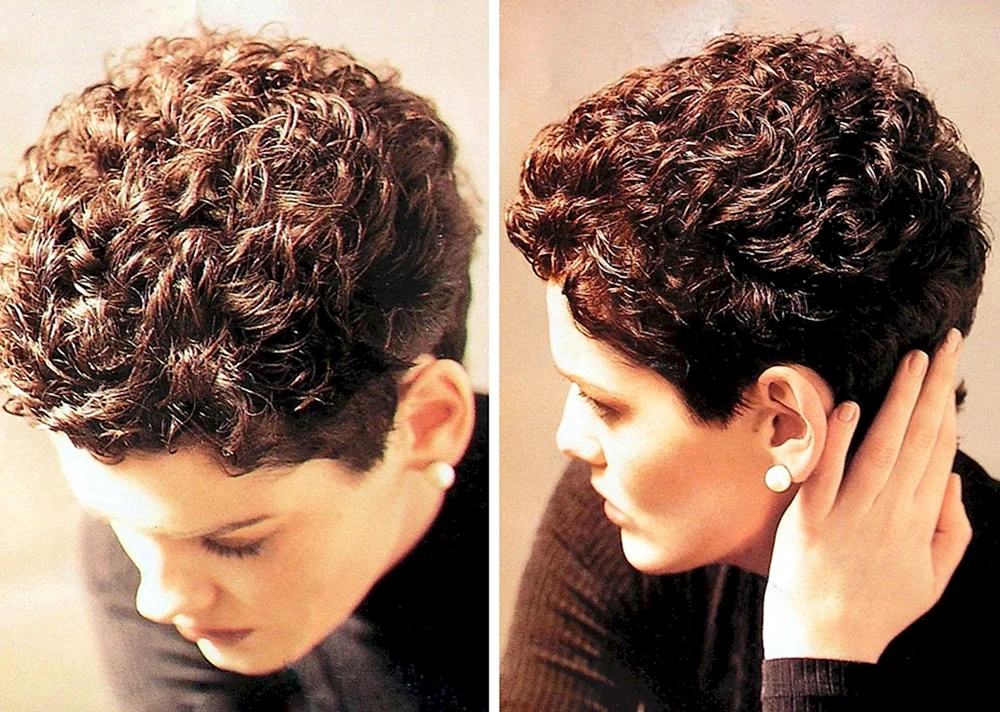 Lockiger Bob-Garson-Haarschnitt