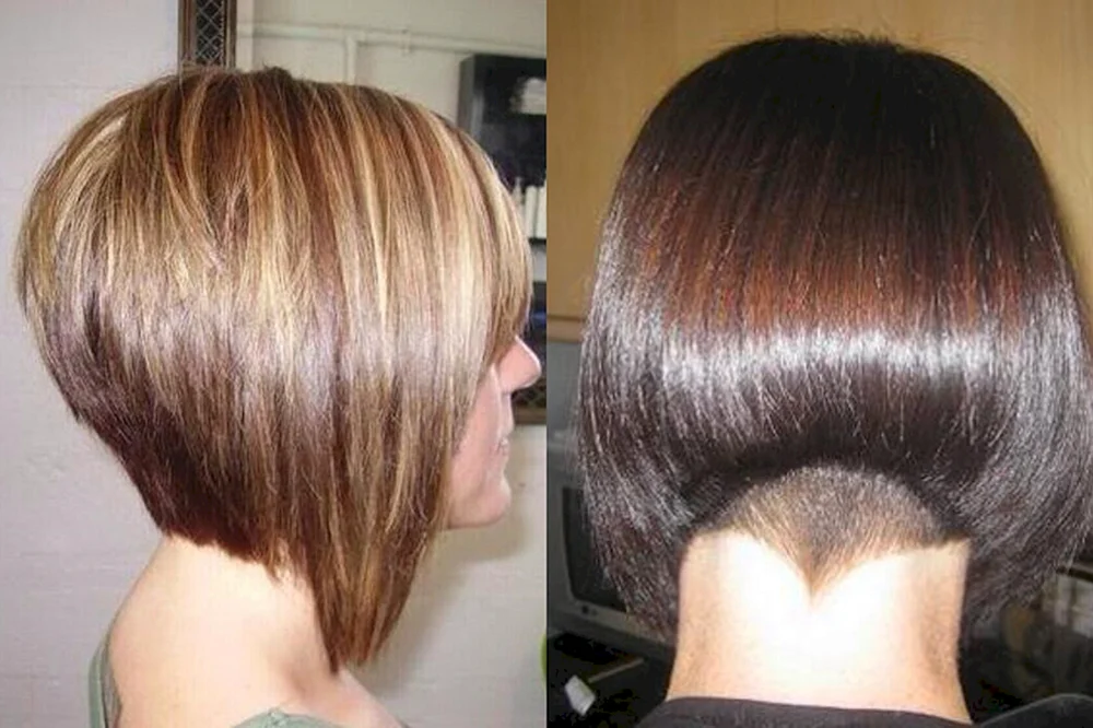 Gradirovannoe Bare Bob mit Extensions