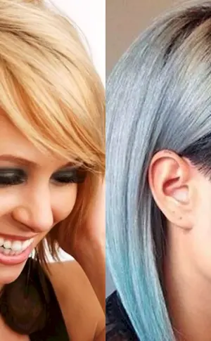 Asymmetrischer Pixie-Bob mit rasierten Schläfen