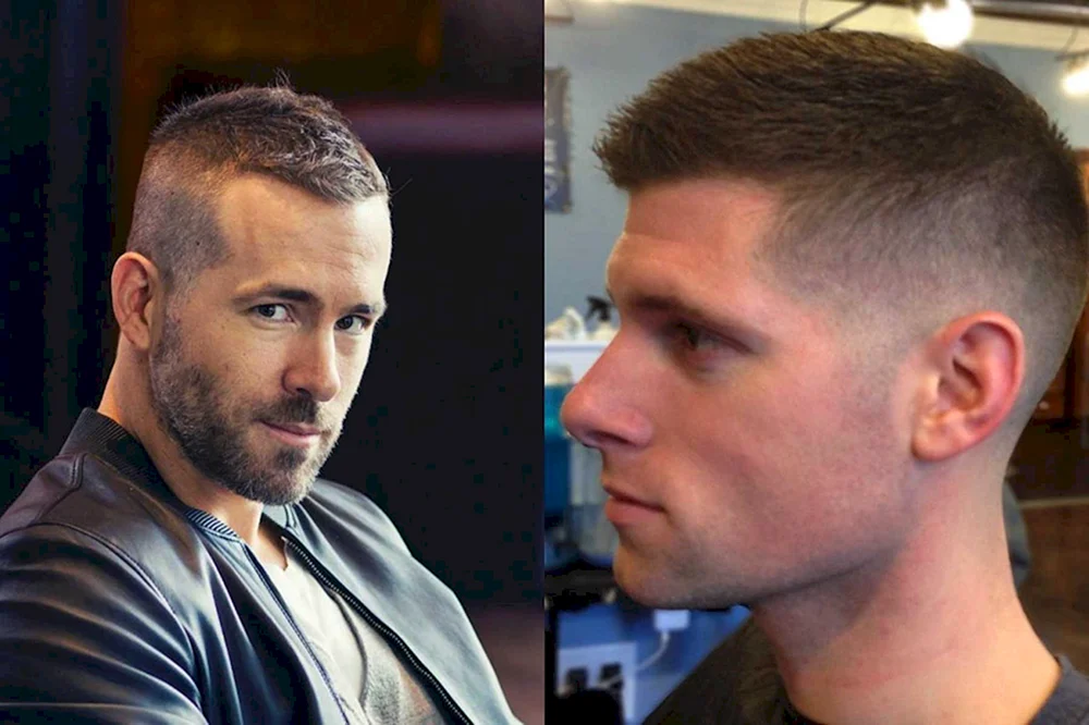 Fade half-box haircut