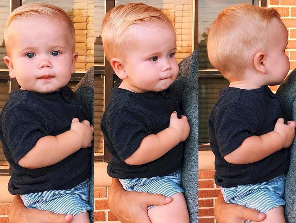 Haarschnitt für einjährige Babyjungen