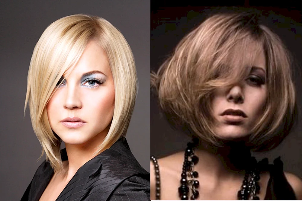 Langer stufiger Bob