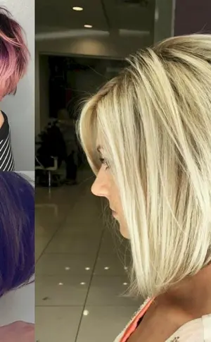 Abgestufter Bob-Haarschnitt mit Extensions