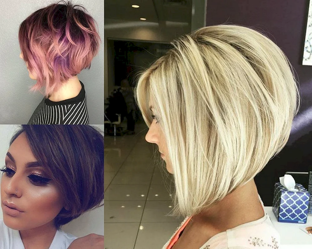 Abgestufter Bob-Haarschnitt mit Extensions