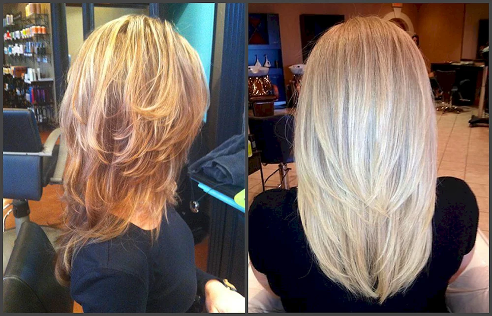 Gestufter Cascade Haarschnitt