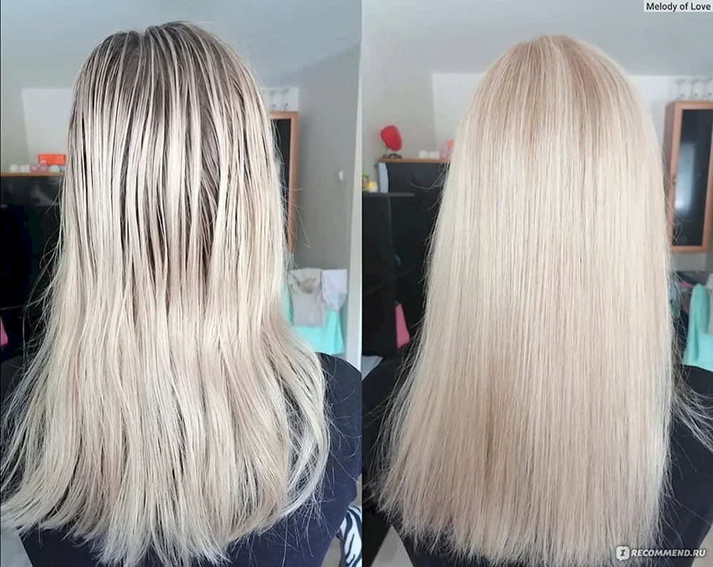 Farbiges Blond ohne Vergilbung