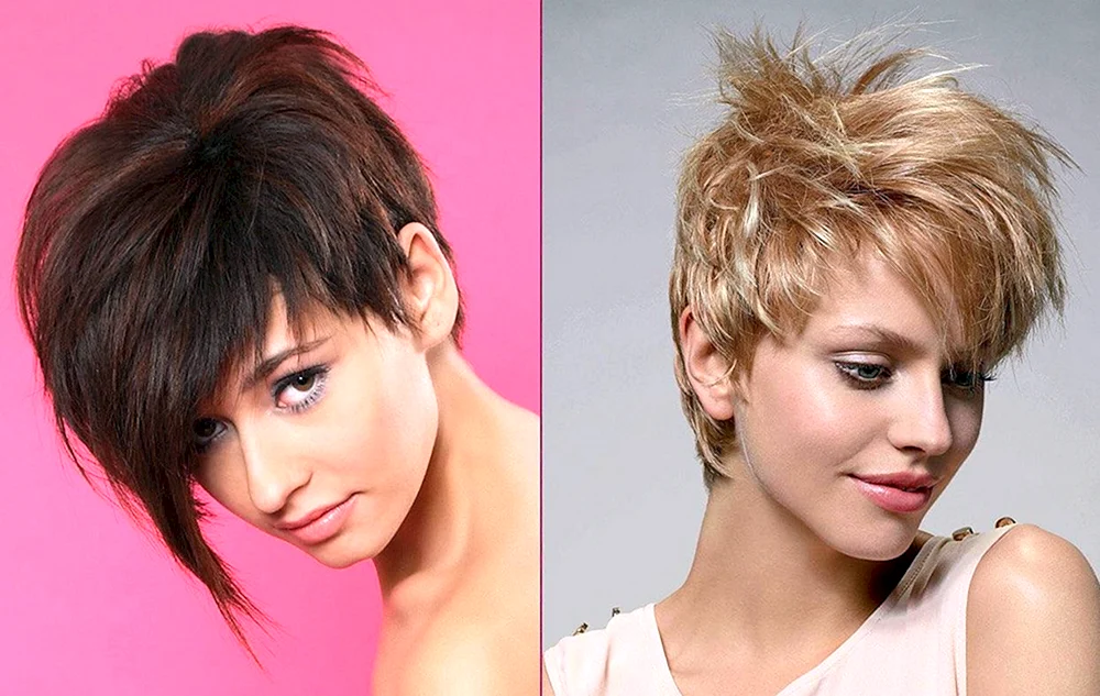Gavroche Bob asymmetrisch Pixie Bob für mittleres Haar