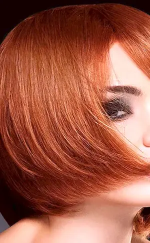 Rotes Haar Bob Schnitt