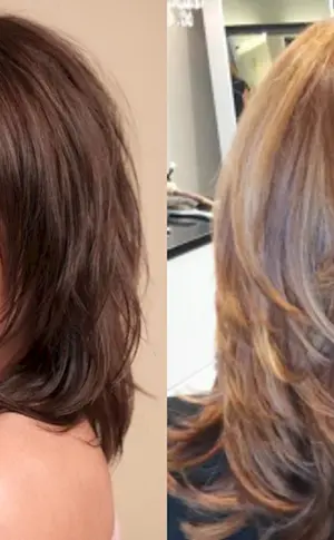 Kaskade abgestufter Haarschnitt für Medium