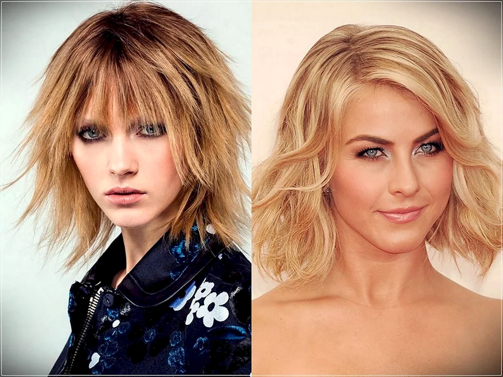 Cascade Haarschnitt für mittleres Haar