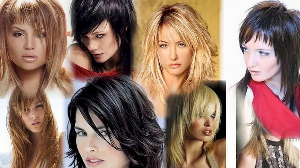 Wolf Cascade Haarschnitt für mittleres Haar